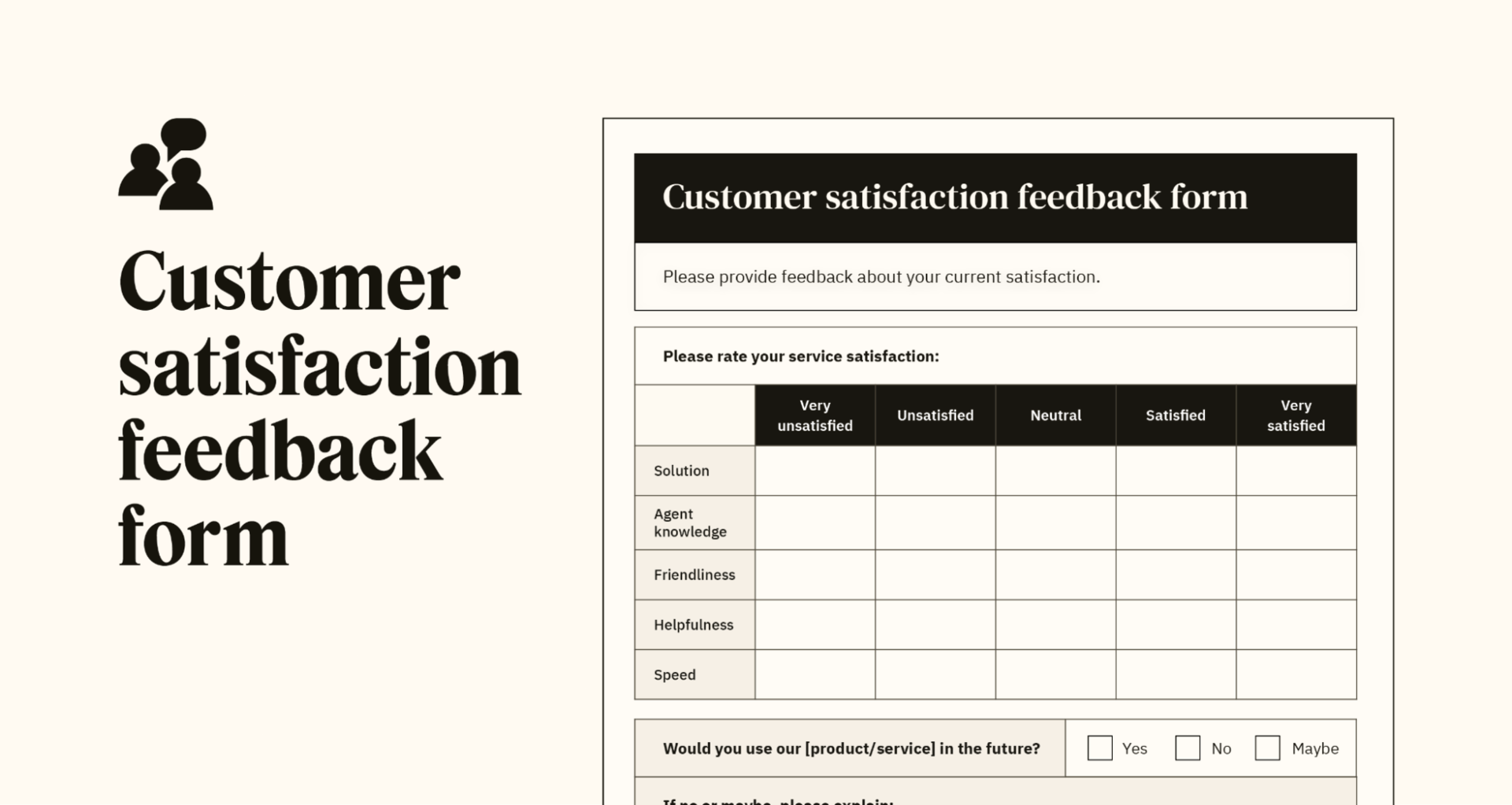 Customizable Feedback Forms