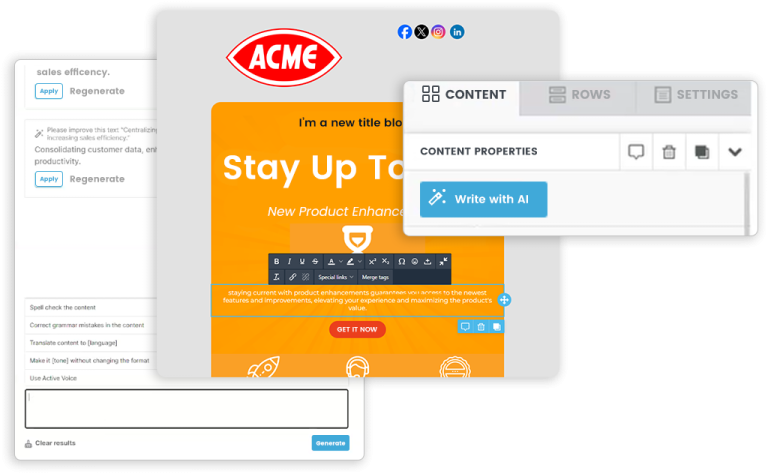 Increase Marketing Efficiency Rows